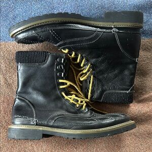 Black Leather Boots (Calvin Klein)